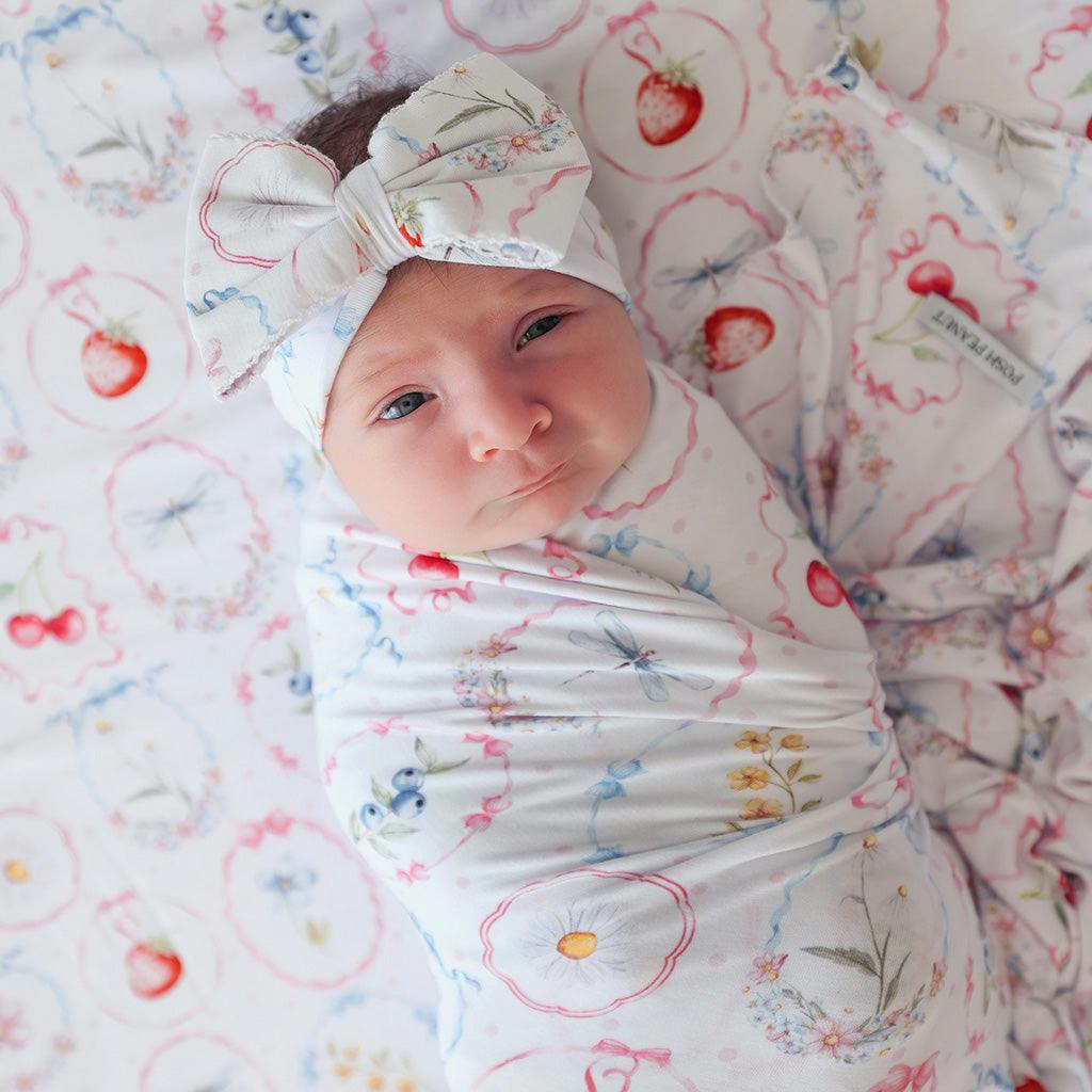 Caroline Picot Swaddle Headband Set