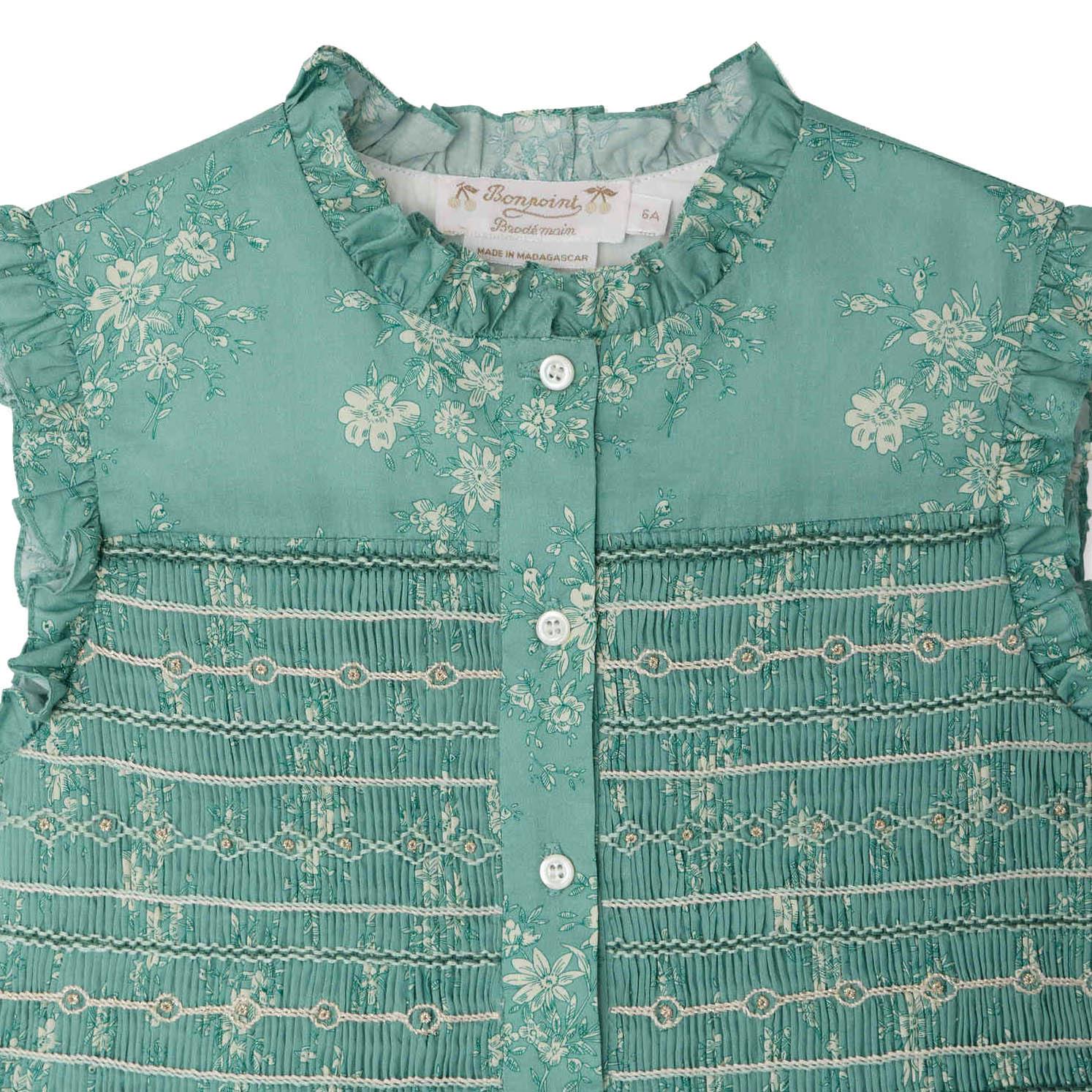BONPOINT Fabiola Dress - Emerald