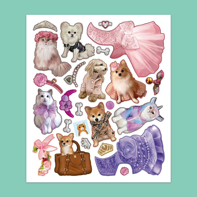 Panorama Sticker Book: Cute Animals