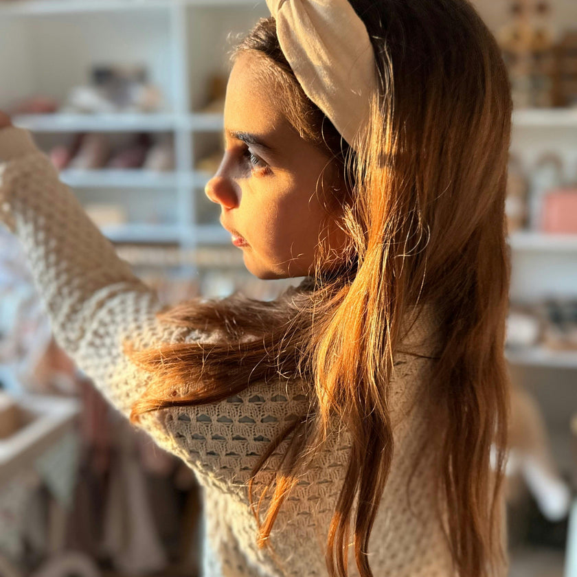 Classic Knot Headband | Organic Cotton | Sand