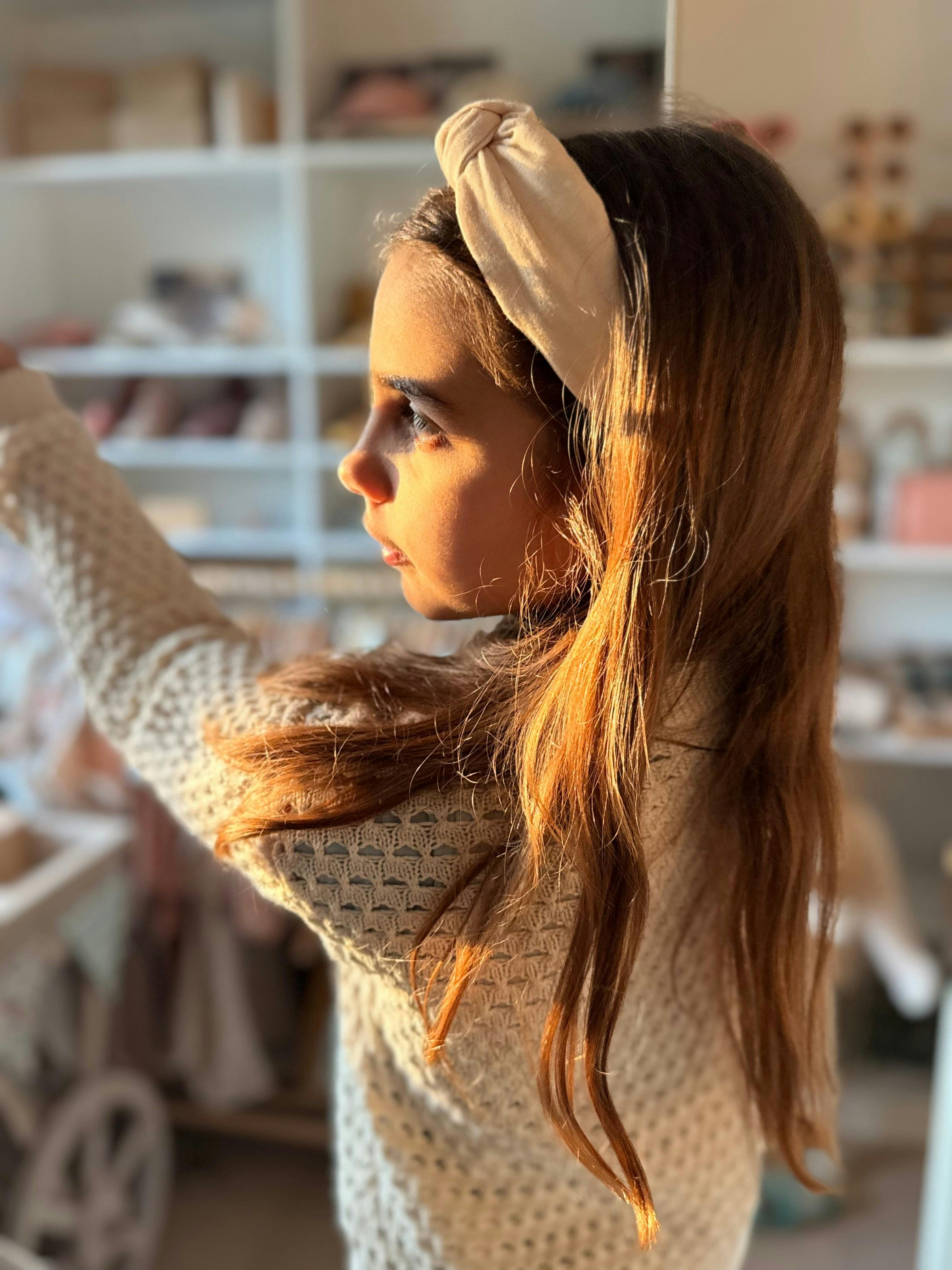 Classic Knot Headband | Organic Cotton | Sand