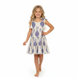 Bella Girls Shoulder Tie Sundress La Crème Ikat, Cream