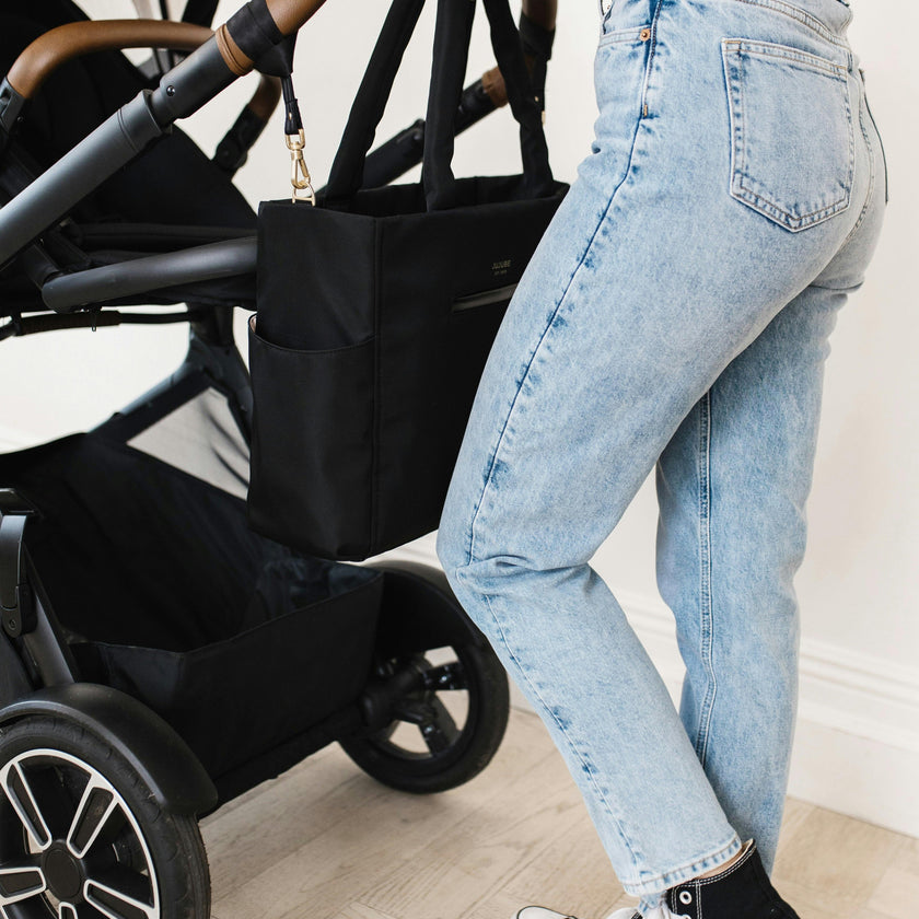Utility-Strap Diaper Tote Bag