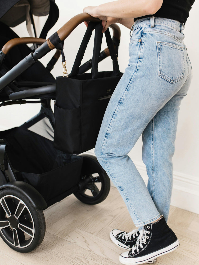 Utility-Strap Diaper Tote Bag