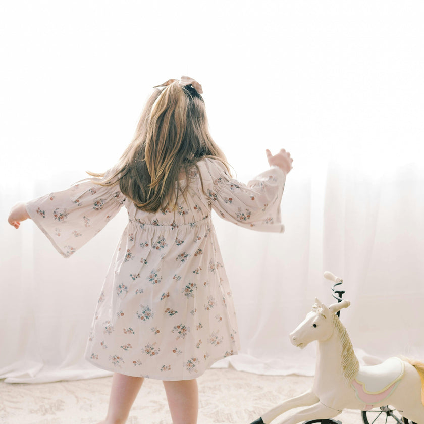 Kennedi Dress-wildflower whisper | Bell Sleeve