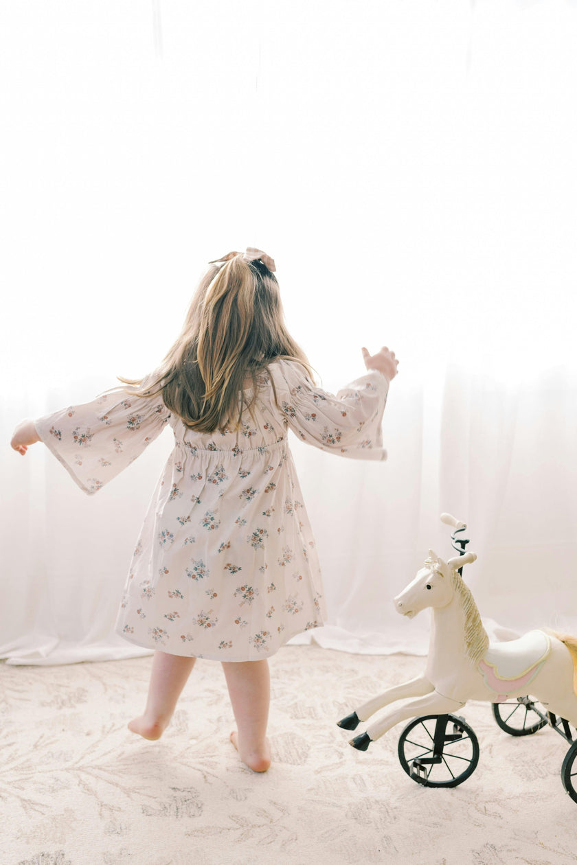 Kennedi Dress-wildflower whisper | Bell Sleeve