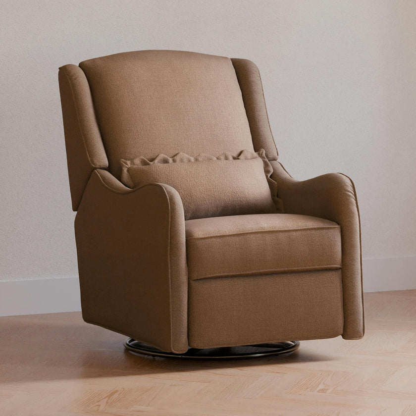 Devon Recliner and Swivel Glider in Performance Dusty Rose Eco-Basketweave