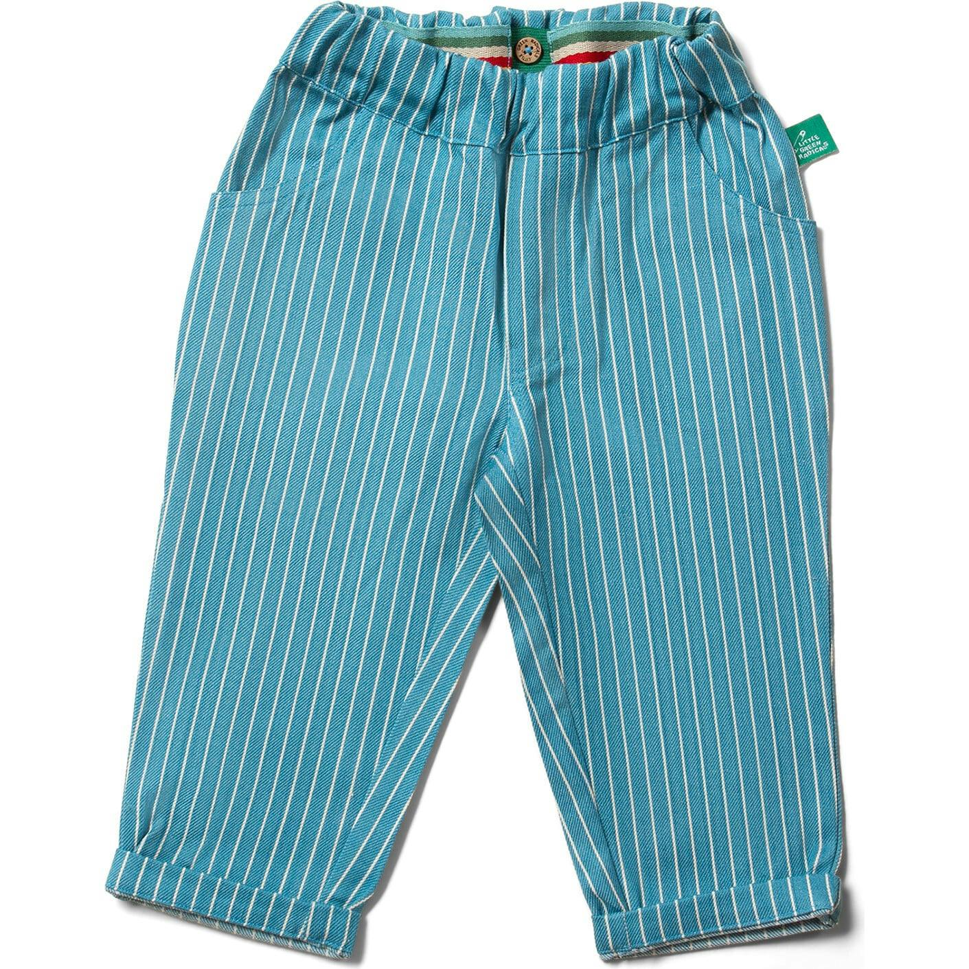 Horizon Blue Striped Pocket Trousers, Blue