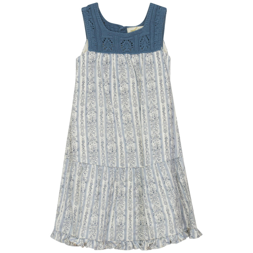 Flower Print Woven Jumper