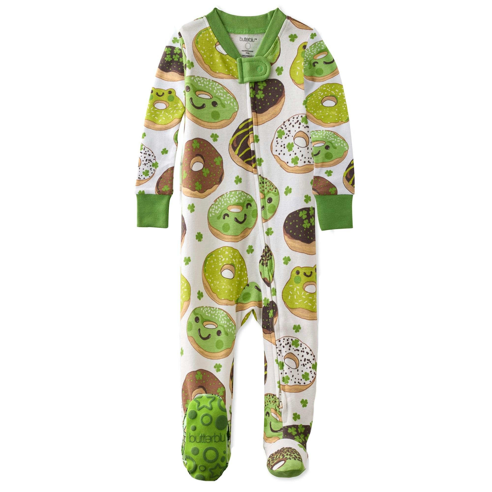 CRUZ Snug-fit Footed Baby Boys Pajamas