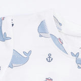 Bubbly Sailor Whales Blue - Loungewear Short Set