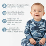 CREW 4-Piece Crew Neck Sweatshirt and Jogger Set