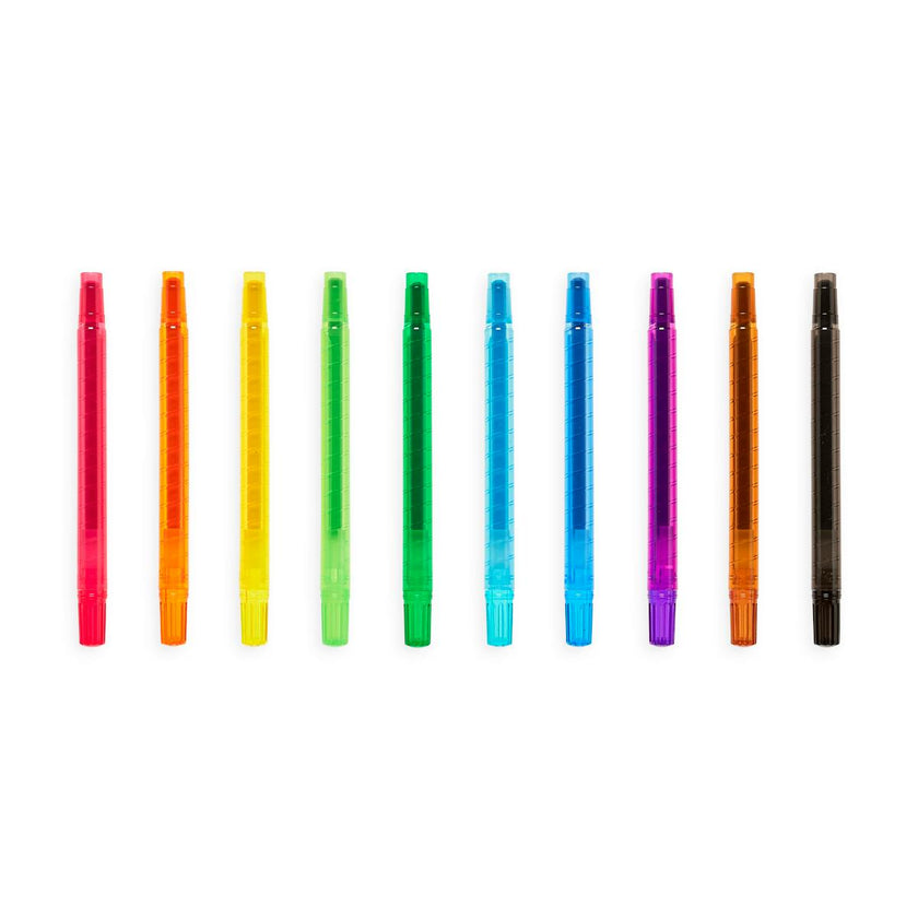Yummy Yummy Scented Twist-Up Crayons - Set of 10