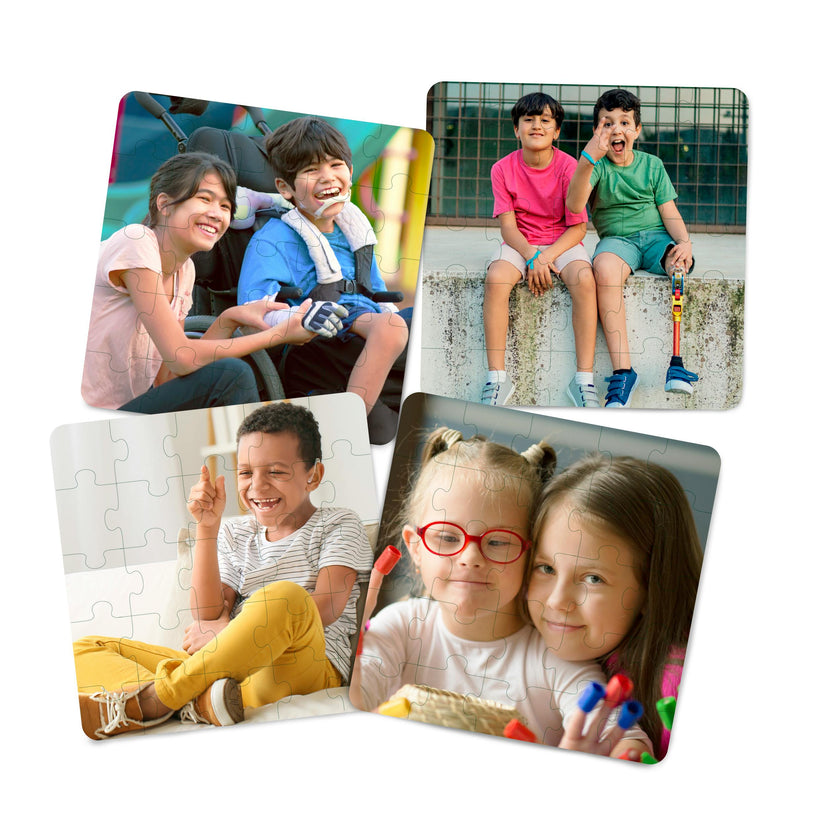 Inclusion puzzle set of 4