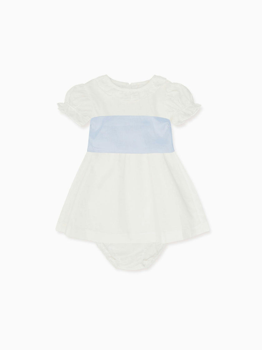 Vega Ceremony Baby Girl Set with Silk Sash