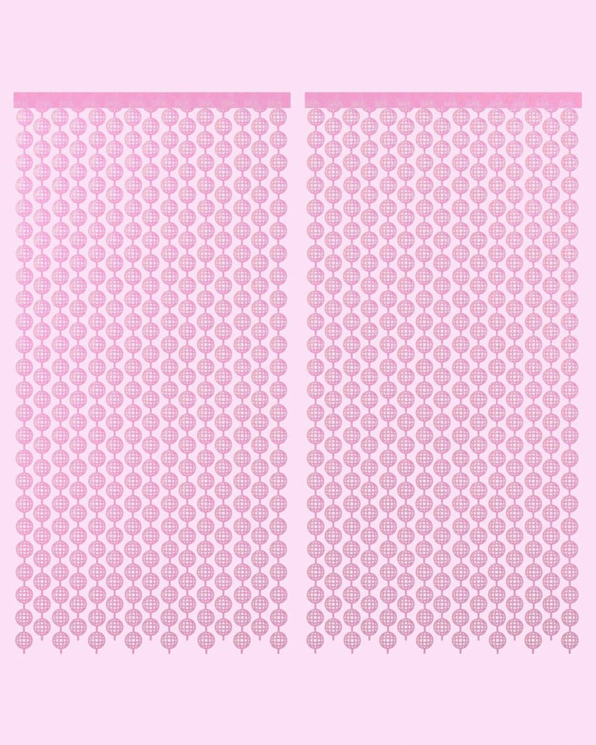 Pink Disco Curtain - iridescent foil curtain