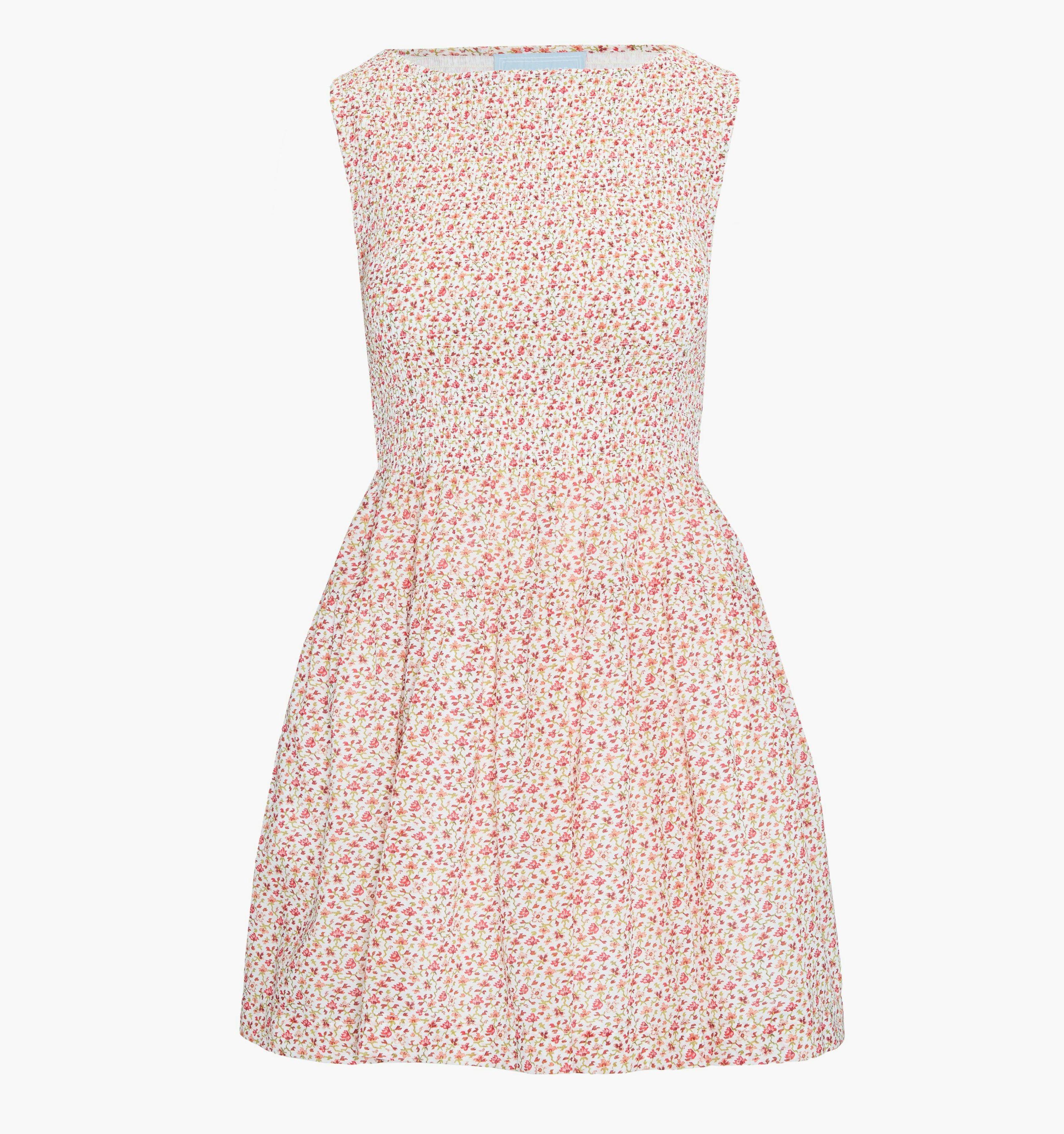 The Cosima Mini Nap Dress - Ivory Geo Ditsy