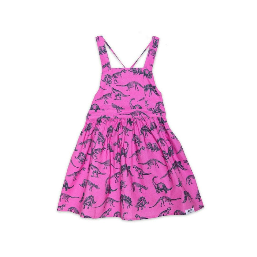 Tie Back Dress in Dino