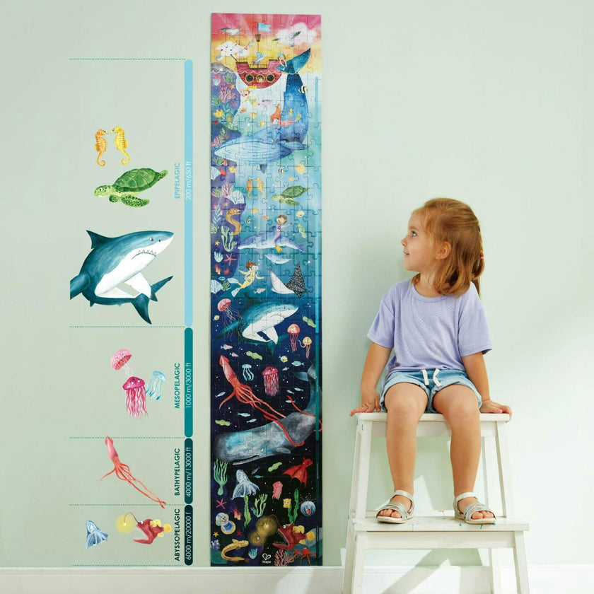 Giant Glow-In-The-Dark Ocean Life Jigsaw Puzzle