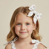 Organic Hair Bow Clip - Lavender