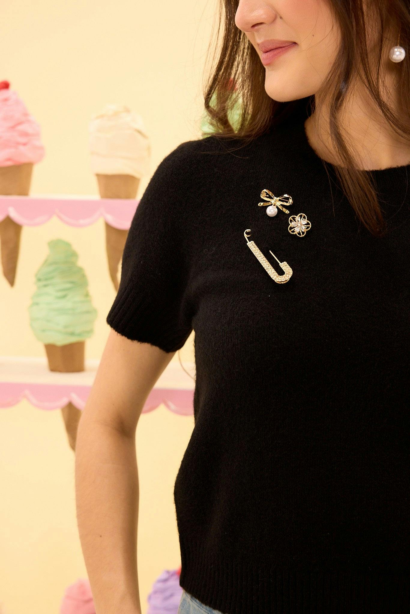Lila Top in Black