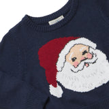 Boys Oliver Sweater - Navy Santa