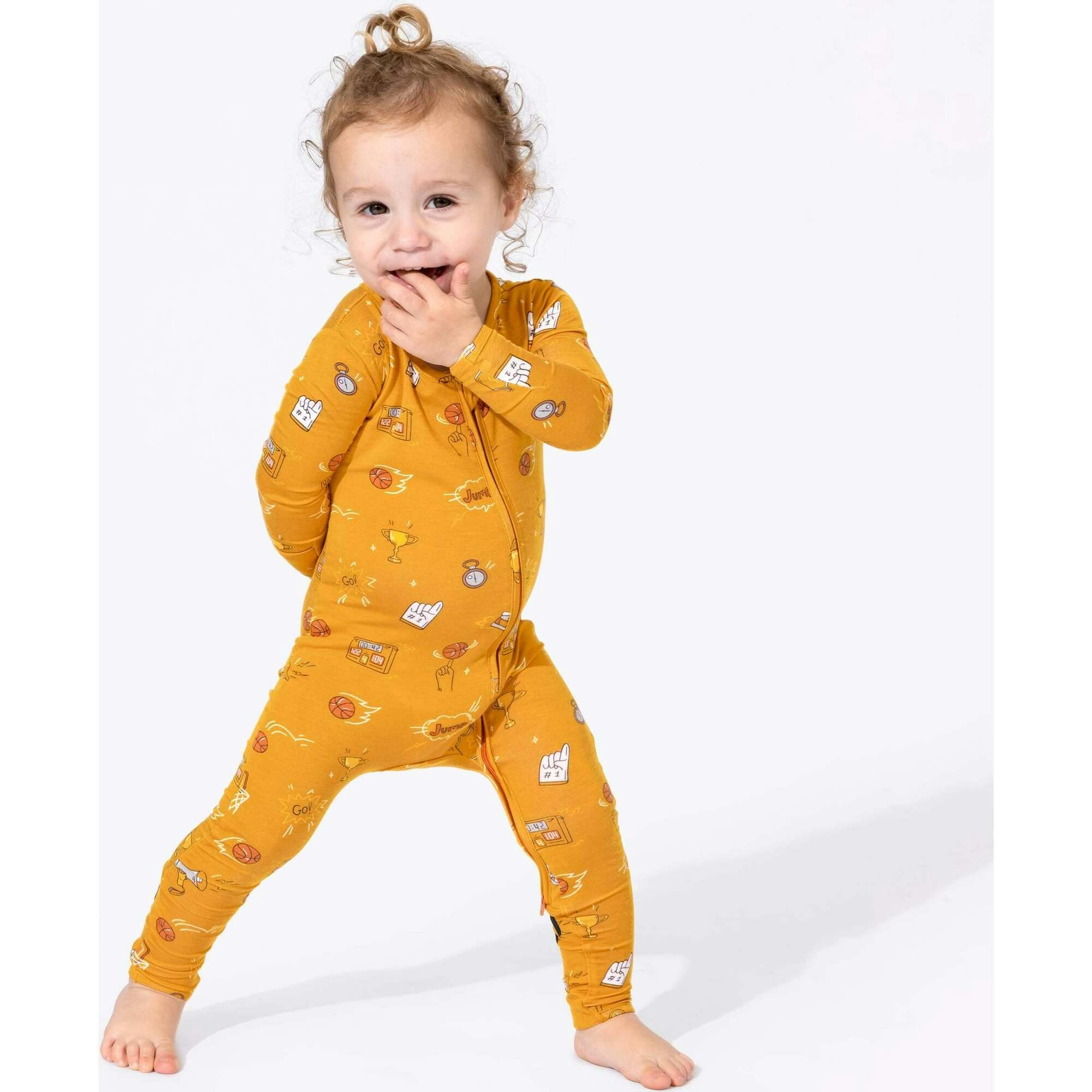 Basketball Bamboo Convertible Footie