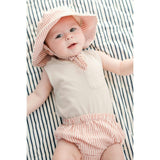 Seersucker Bucket Hat, Red