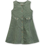 Organic Corduroy Button Front Jumper, Green