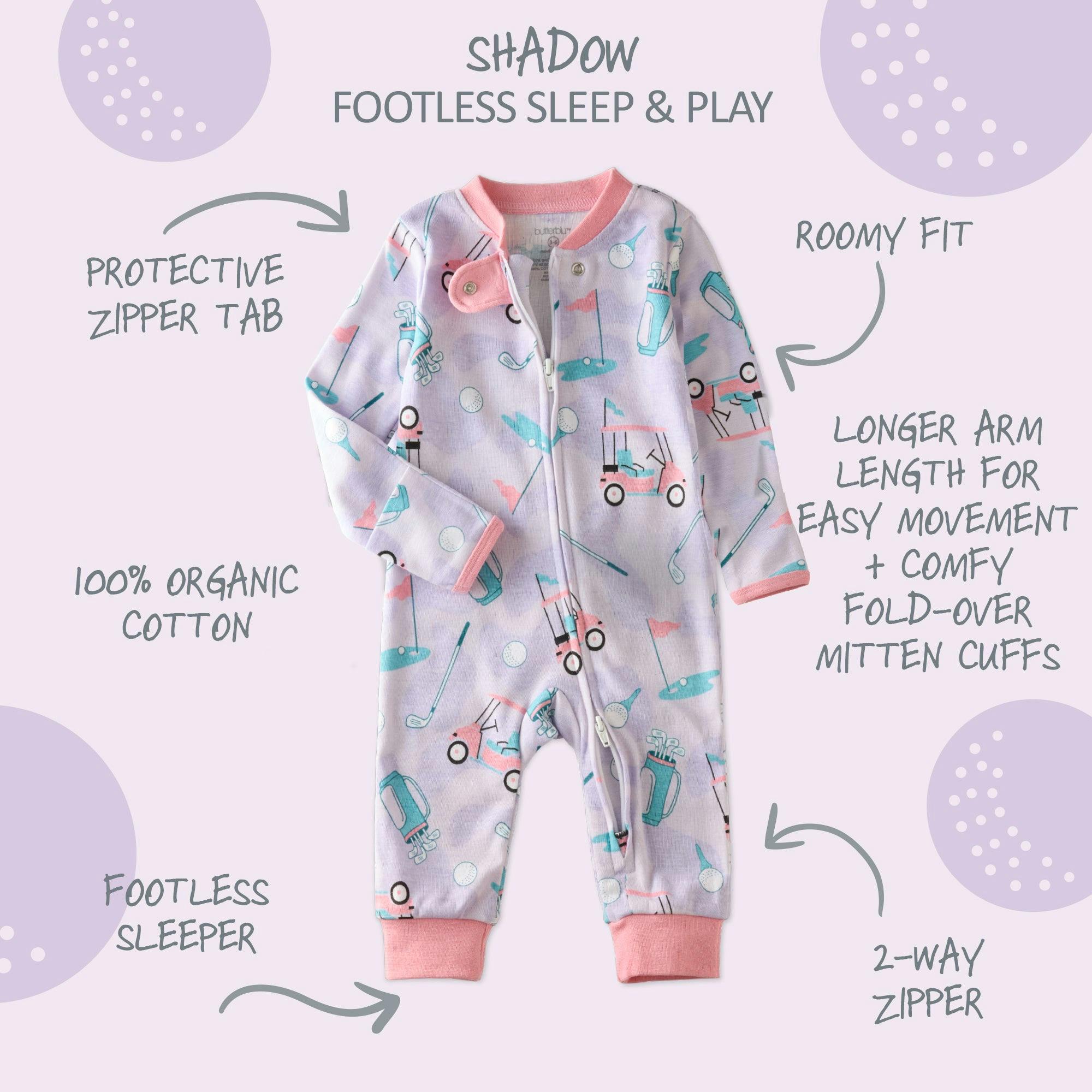 SHADOW Sleep & Play Baby Pajamas for Boys & Girls