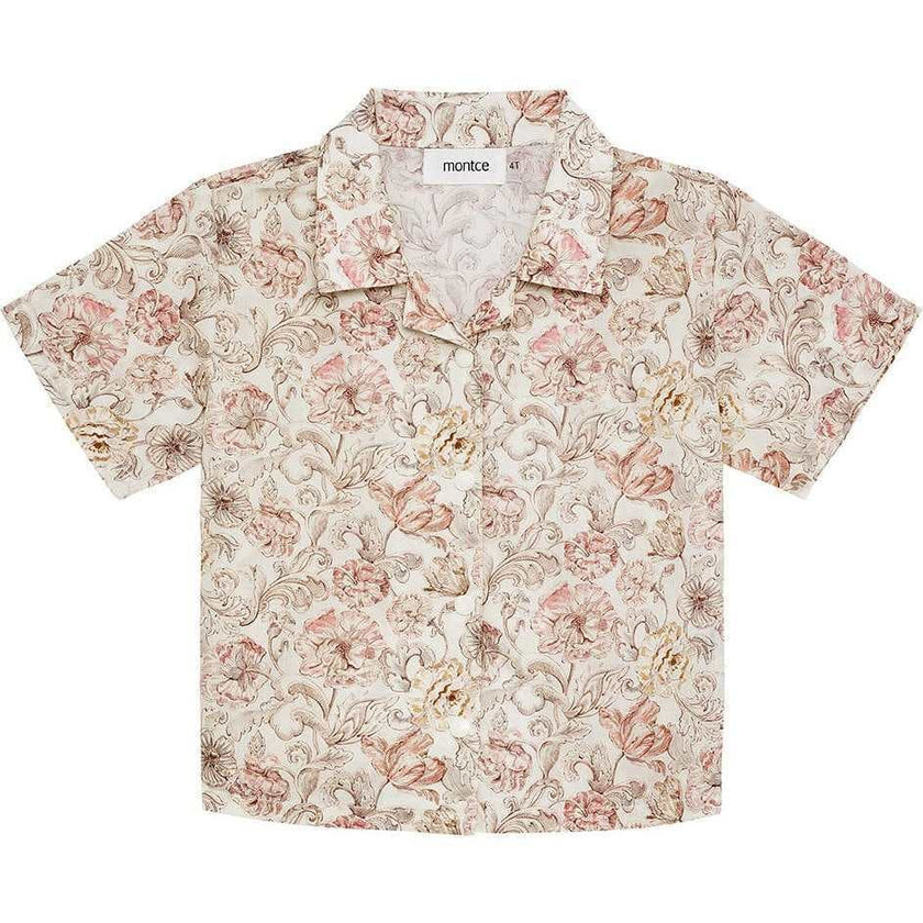 Mini Floral Print Button Down Shirt