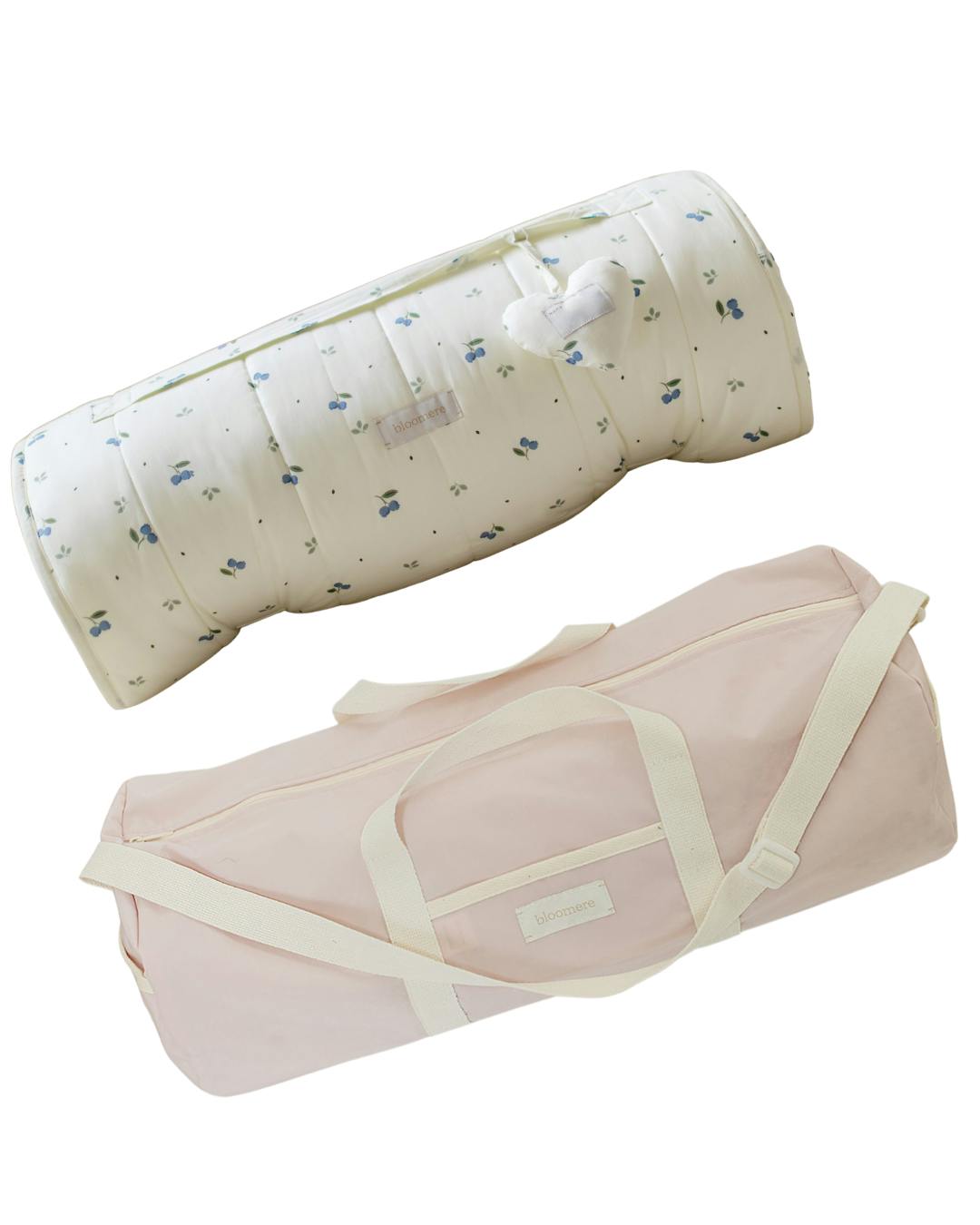 BLOOMERE  Nap Mat Set (Blueberry Pink Bag)