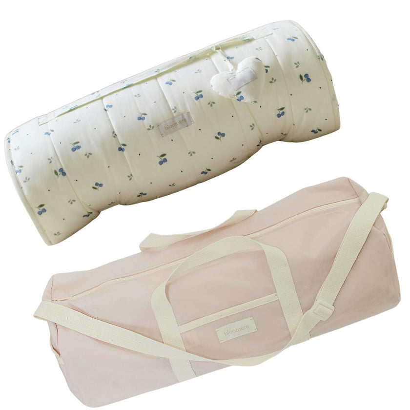 BLOOMERE Nap Mat Set (Blueberry Pink Bag)