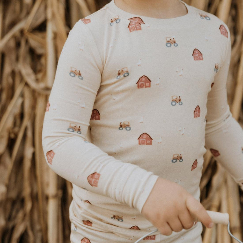 Modal Pajama Set in Farm