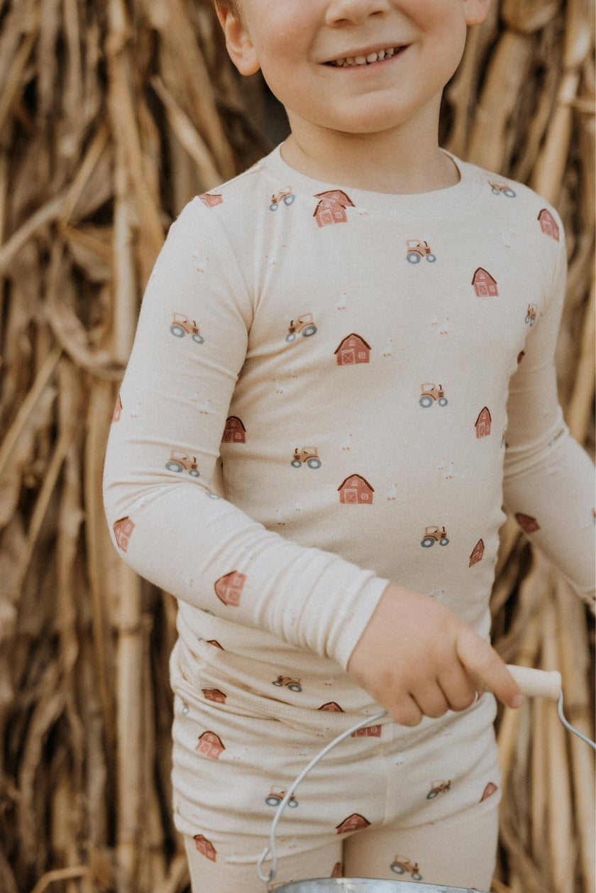 Modal Pajama Set in Farm