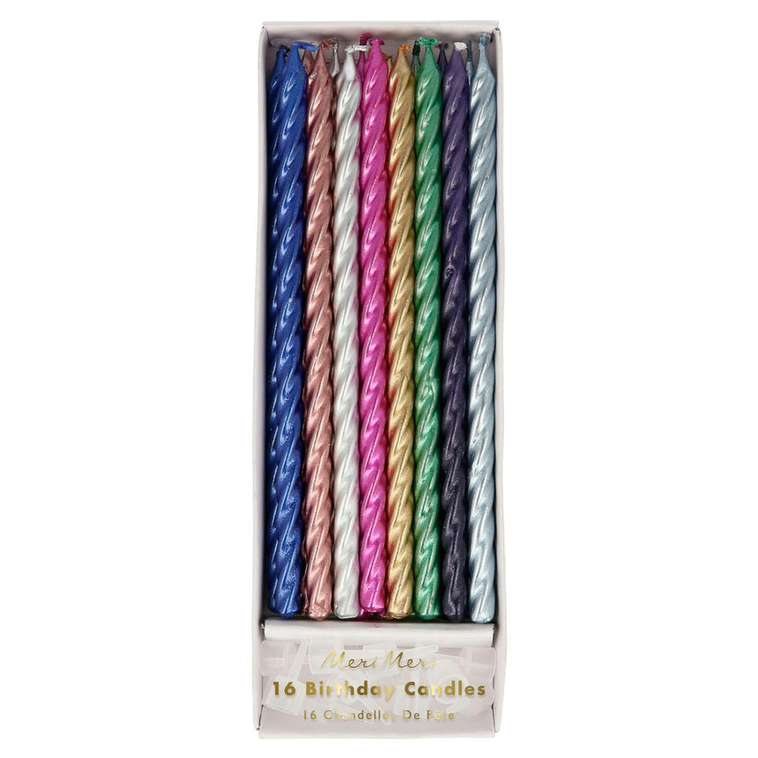 Multi Metallic Twisted Candles