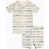 2-Piece Short Sleeve Jammie Set Wave Stripe / Rain