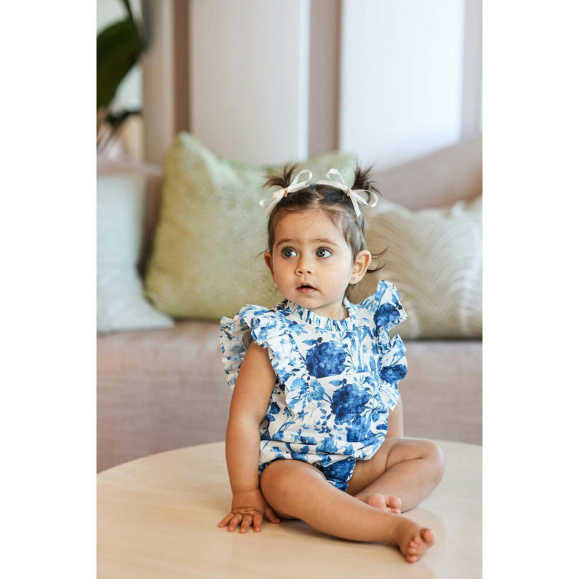 Blue Garden Romper