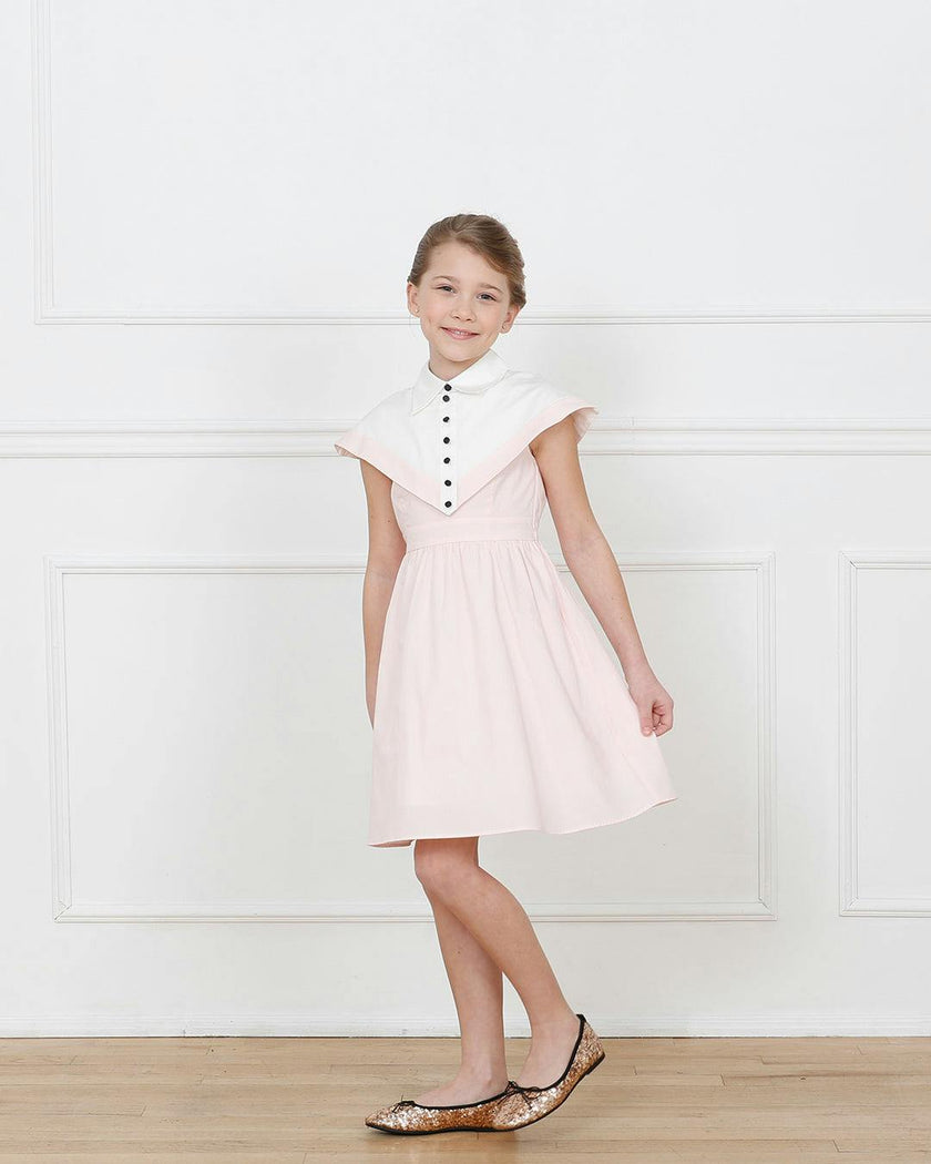 Stella dress (blush pink/ivory)