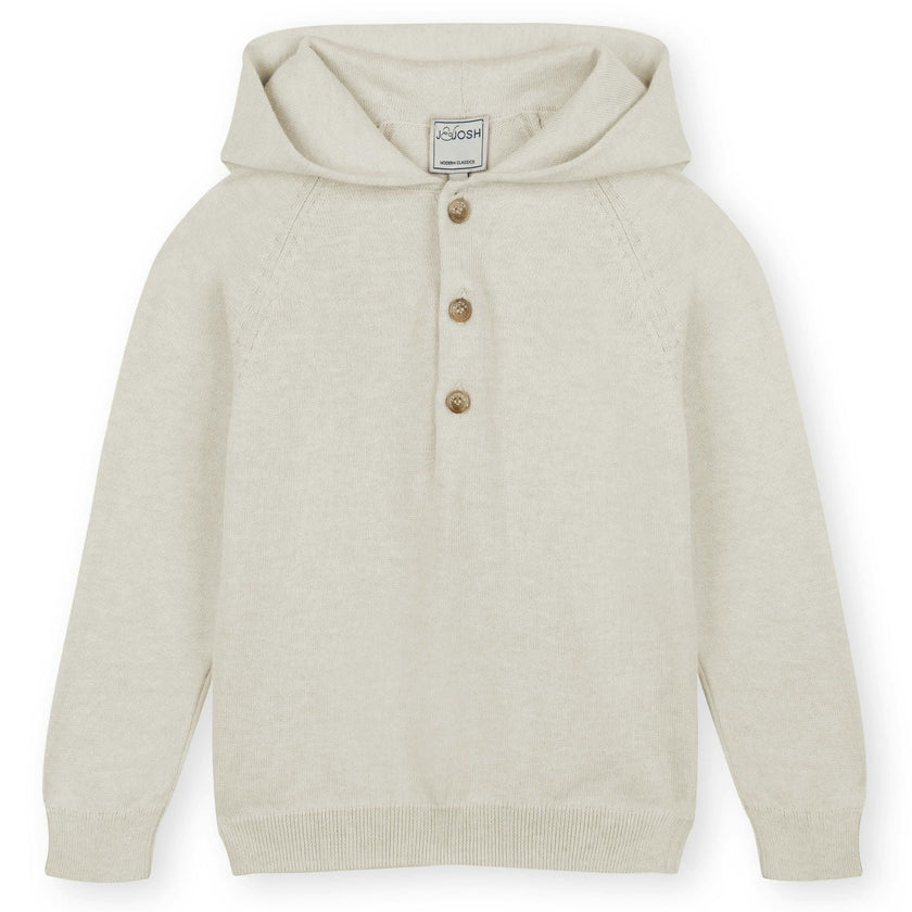 Beige Cotton Hoodie