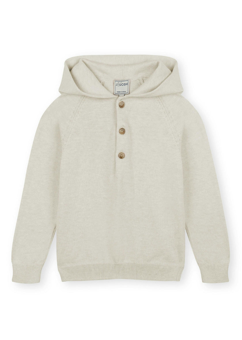 Beige Cotton Hoodie