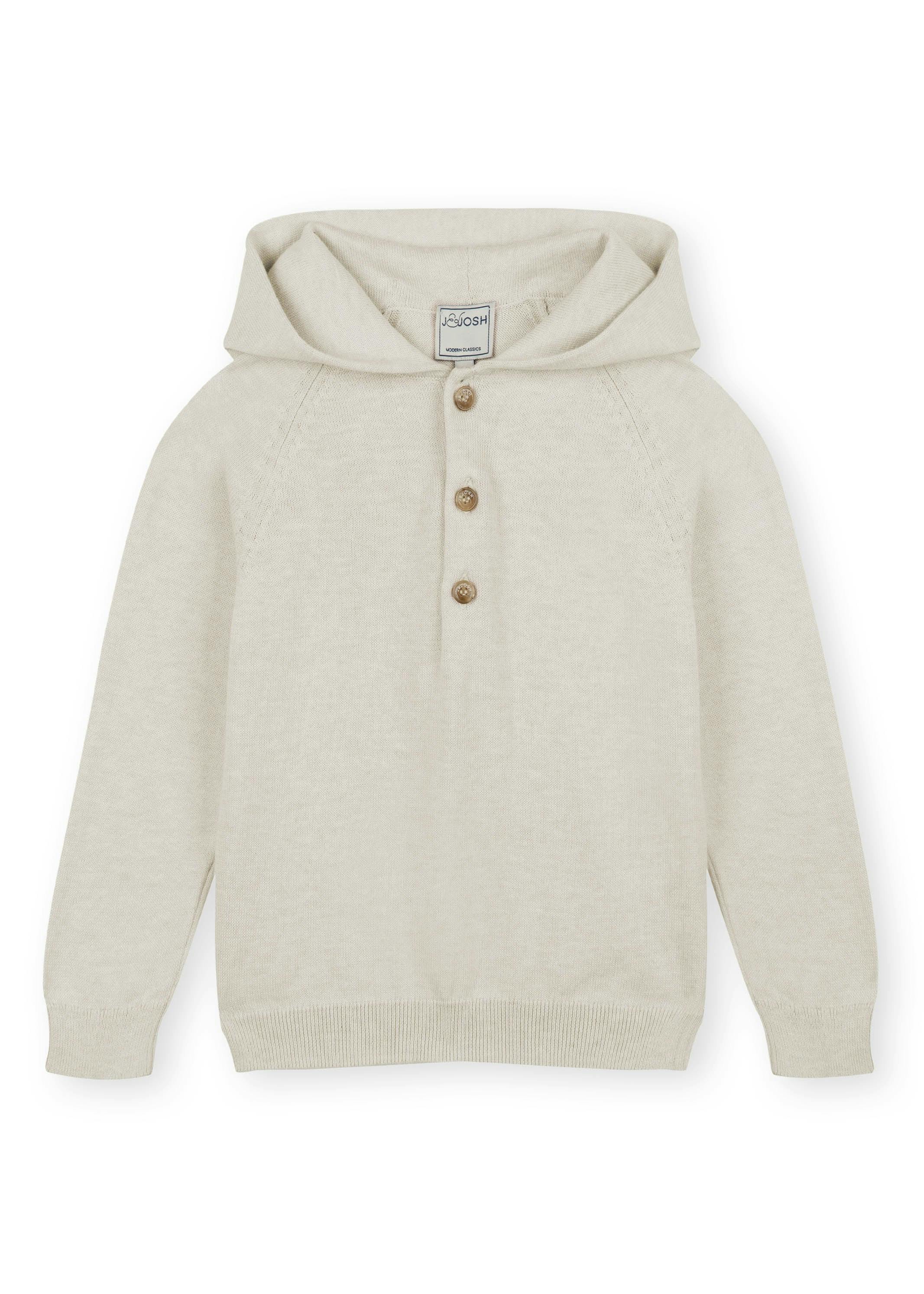 Beige Cotton Hoodie