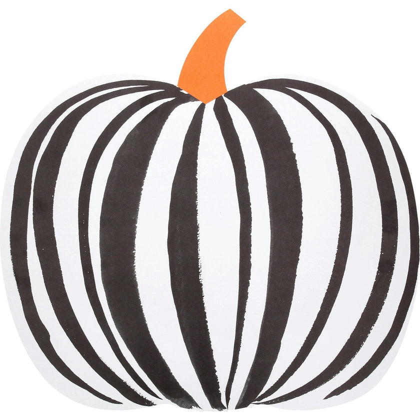 Stripe Pumpkin Paper Placemats