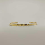 Women's "I Am Worthy" Bracelet