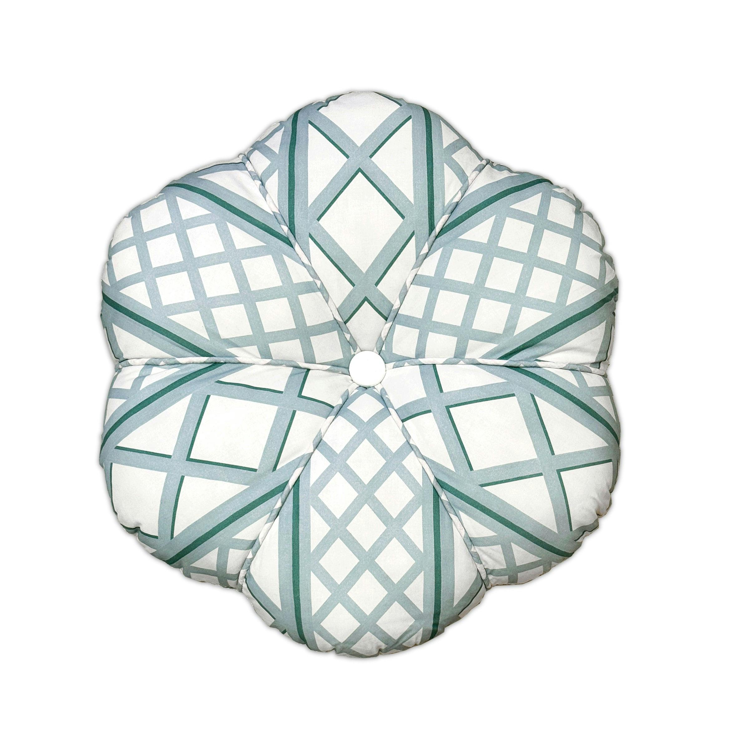 Coussin Le Boudeur Treillage Céladon