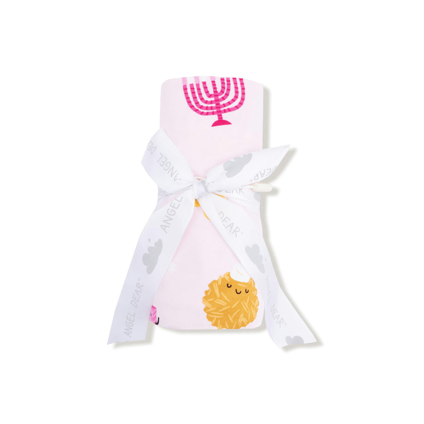 Hanukkah - Pink - Swaddle Blanket