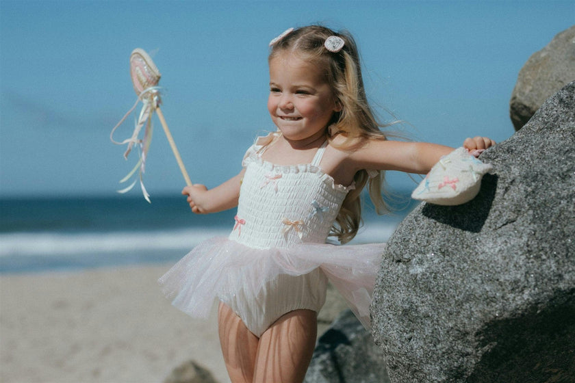 Bows Tutu - Ivory/Multicolor