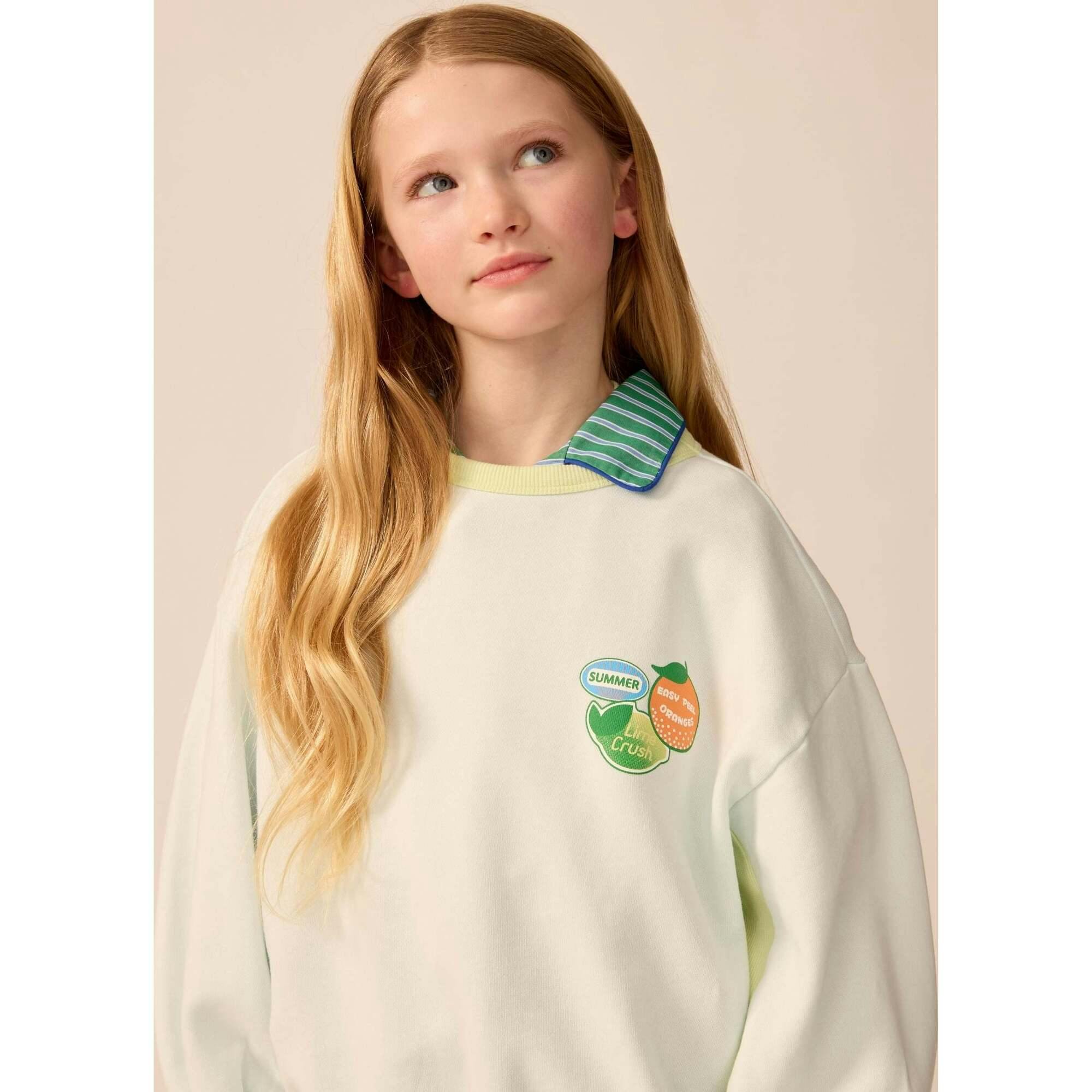 Organic Weekend Sweatshirt in Sky Blue