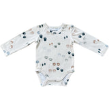 Baby Long Sleeve Bodysuit Footprints