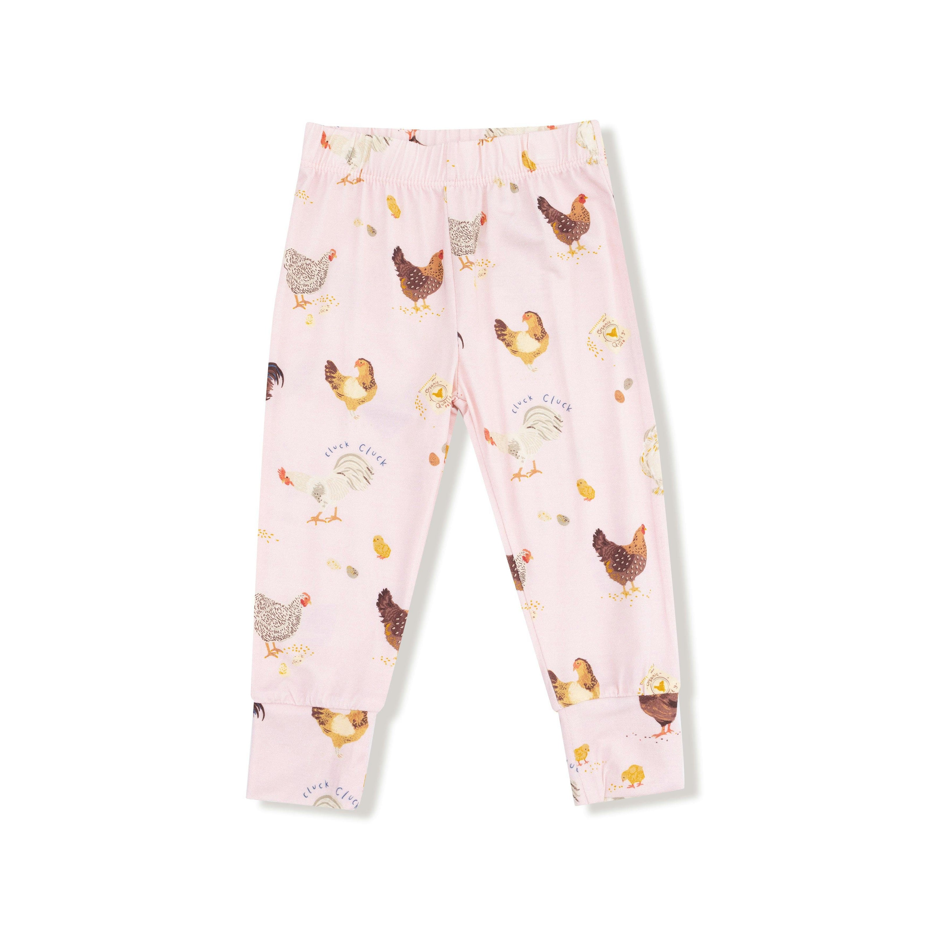 Collector Chickens - Pink - Long Sleeve Loungewear Set